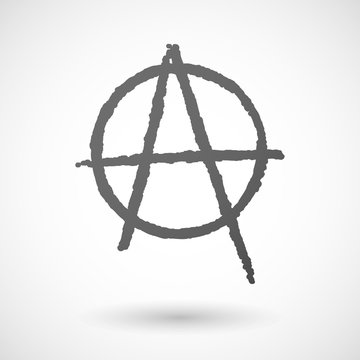 Grey anarchy icon