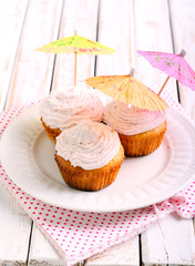 Pina colada cupcakes