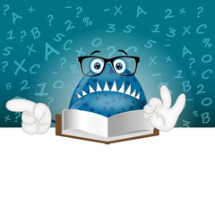 Monster Garry learning school preschool teacher pupil