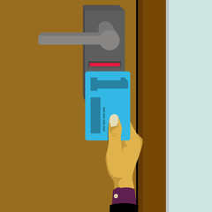 Electronic key system, smart card lock