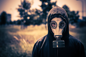 Guy in gas-mask
