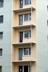 Fototapeta premium Wohnhaus wird saniert