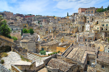 Obraz premium Alleyway. Sassi of Matera. Basilicata. Italy.