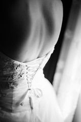Back details of Wedding Dress