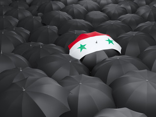 Umbrella with flag of syria