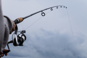 Obraz premium Detail of a Fishing Rod