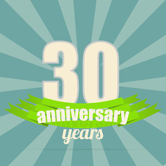 Anniversary emblem.
