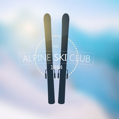 Alpine ski club logo