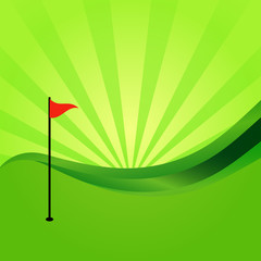 Vector silhouettes of golf.