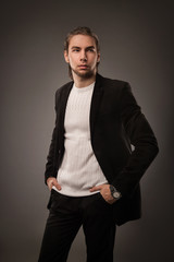 Fototapeta premium Handsome and stylish man