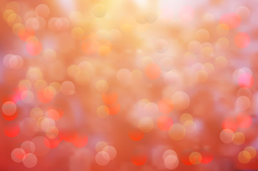 Soft in autumn colors abstract background with bokeh effect.