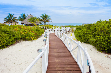 Romantic Walkway to go to the Beach