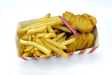 beignets de poulet panés