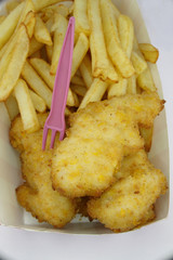 beignets de poulet panés