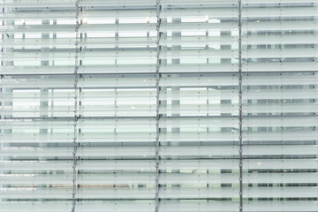 glass wall of office building