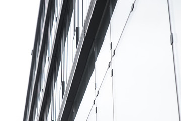 glass wall of office building