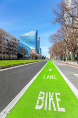 Bike Lane in Sacramento Kalifornien