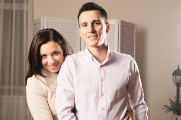 Young beautiful couple in relationship