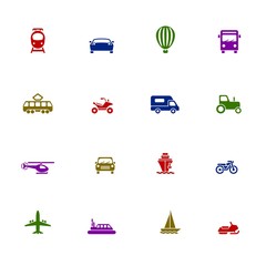 Color transport icons