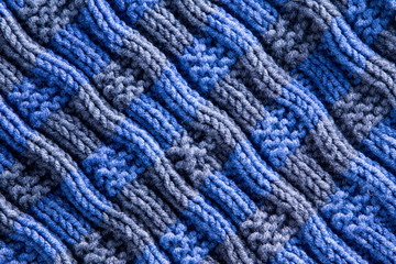 Homemade Woven Crochet with Diagonal Ridge Lines