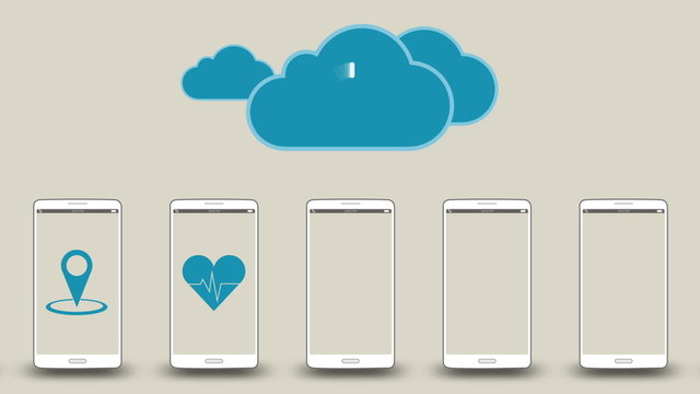 Download application data to cloud concept(included Alpha)