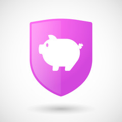 Shield icon with a pig