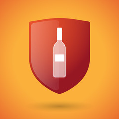 Shield icon with a bottle of wine