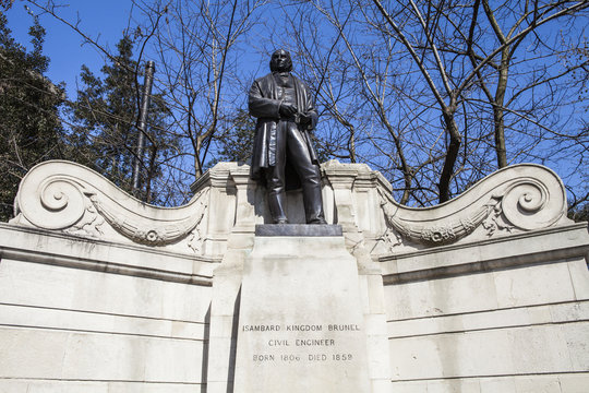 Isambard Kingdom Brunel Statue In London