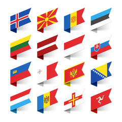 Flags of the World, Europe, set 3