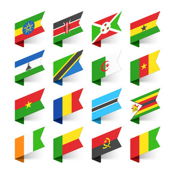 Flags of the World, Africa, set 3