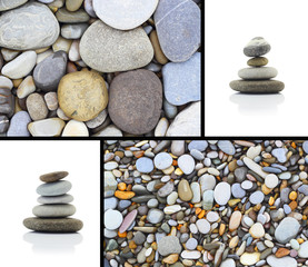 Sea stones background