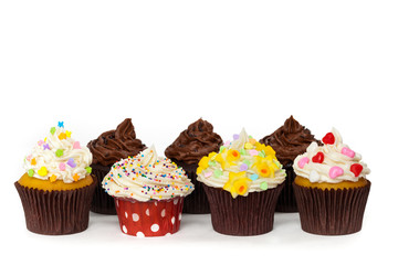 Gourmet Spring Easter Cupcakes. Selective focus.