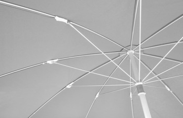Close - up grey plastic and metal  umbrella