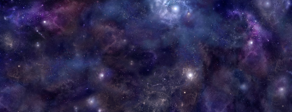 Fototapeta Deep Space niebieskie tło