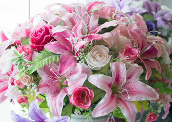 Handmade flowers bouquet