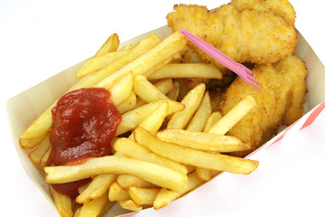 beignets de poulet panés