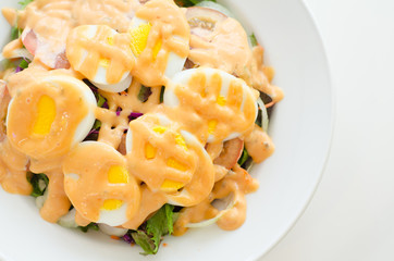 Boiled egg salad