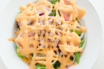 Tuna and vegetable salad