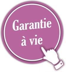 bouton garantie à vie