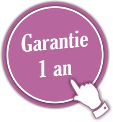 bouton garantie 1 an