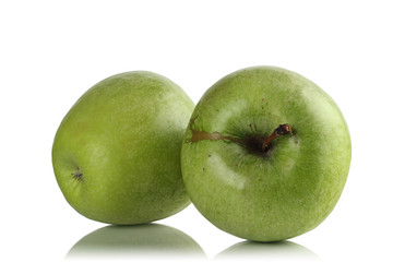 two green apples
