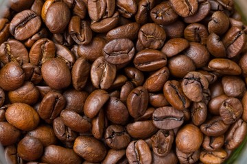 Coffee beans background