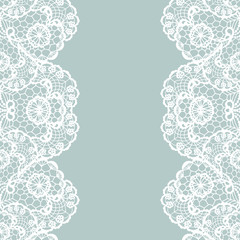 Vintage lace invitation card.