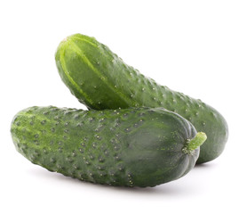 Cucumber vegetable  isolated on white background cutout