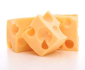 cheese isolated on white background cutout
