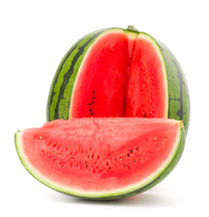 Sweet watermelon isolated on white background cutout
