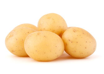 new potato tuber isolated on white background cutout