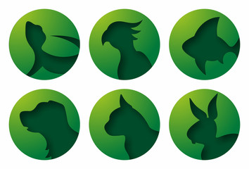 Pet Icons Green