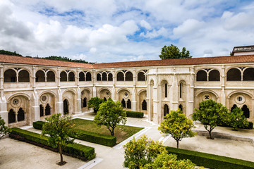 Fototapeta premium Alcobaca monastery (Mosteiro de Santa Maria de Alcobaca) is a Me