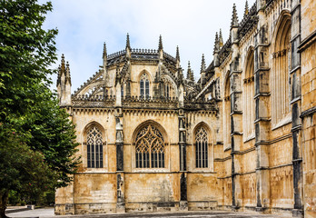 Fototapeta premium Batalha Dominican medieval monastery, Portugal - great masterpie